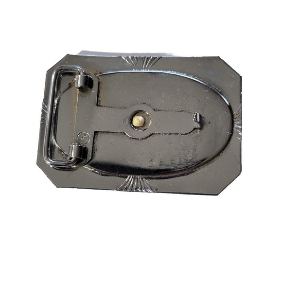 Vintage TEXAS LONGHORN Metal Cowboy Rancher Belt buckle - Picture 5 of 5